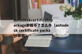 autodeskcertificatepackage卸载不了怎么办（autodesk certificate package卸载）