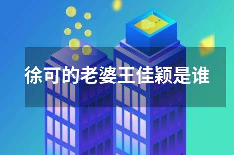 徐可的老婆王佳颖是谁