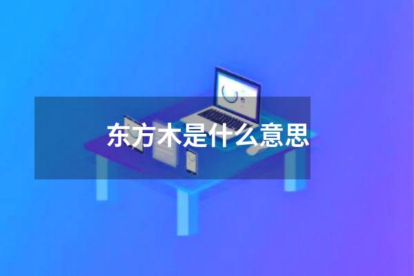 东方木是什么意思
