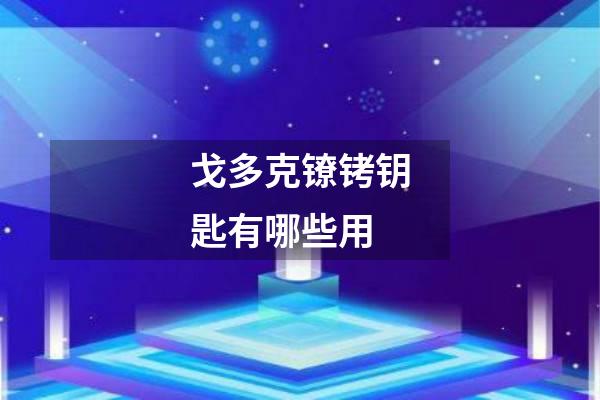 戈多克镣铐钥匙有哪些用