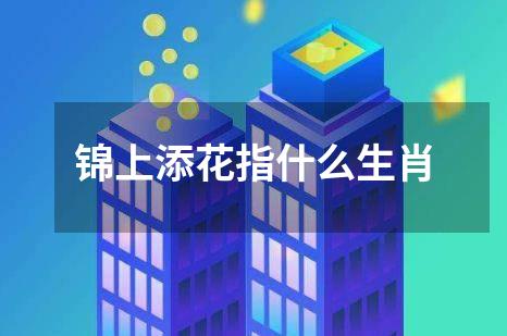 锦上添花指什么生肖