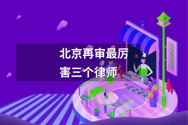北京再审最厉害三个律师