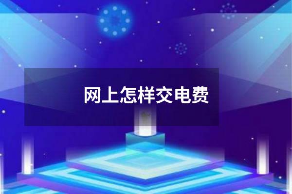网上怎样交电费