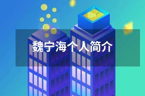 魏宁海个人简介