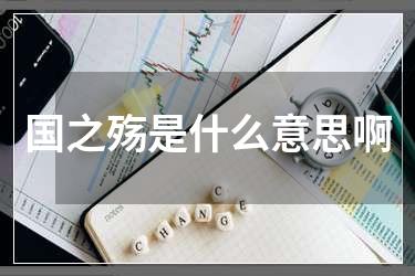 国之殇是什么意思啊
