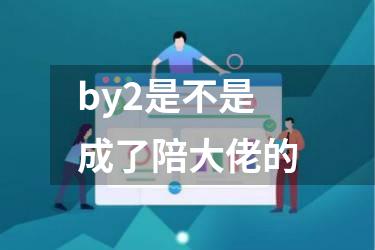 by2是不是成了陪大佬的