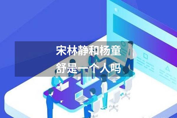 宋林静和杨童舒是一个人吗