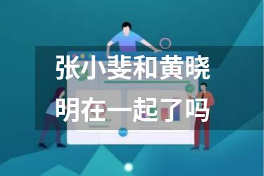 张小斐和黄晓明在一起了吗