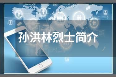 孙洪林烈士简介