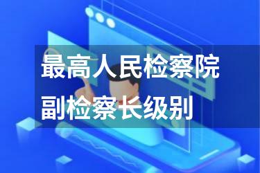 最高人民检察院副检察长级别