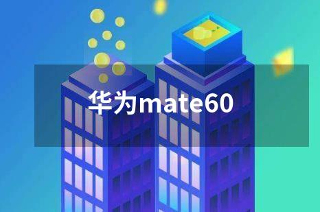 华为mate60