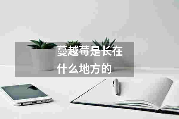 蔓越莓是长在什么地方的