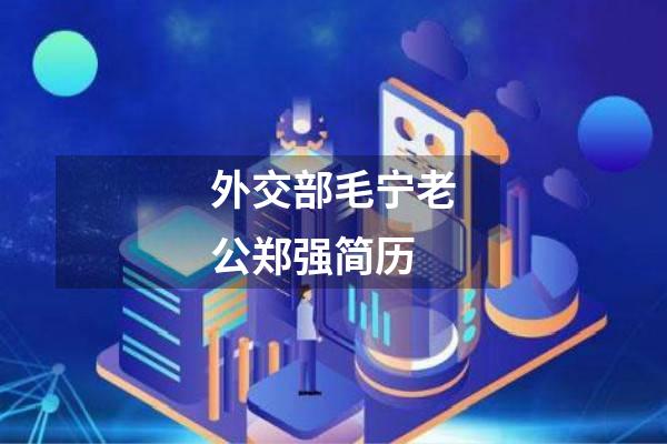 外交部毛宁老公郑强简历