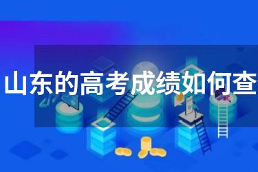 山东的高考成绩如何查