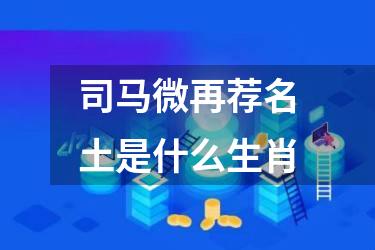 司马微再荐名土是什么生肖