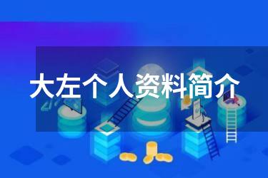 大左个人资料简介