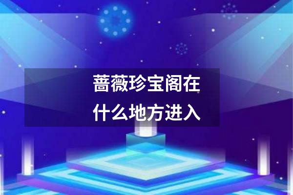 蔷薇珍宝阁在什么地方进入