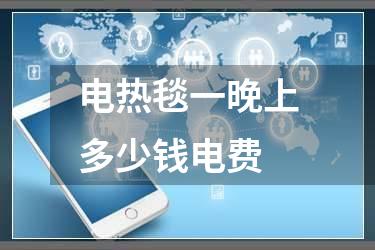 电热毯一晚上多少钱电费