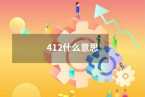 412什么意思