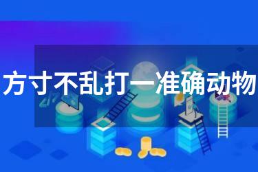 方寸不乱打一准确动物