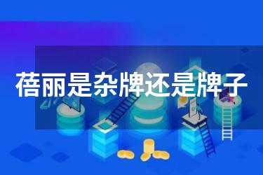 蓓丽是杂牌还是牌子