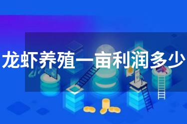 龙虾养殖一亩利润多少