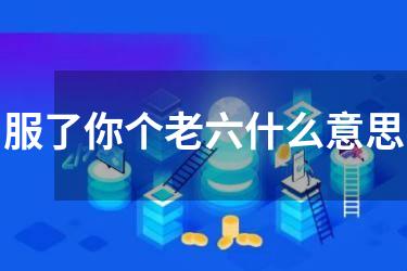 服了你个老六什么意思