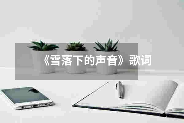 《雪落下的声音》歌词