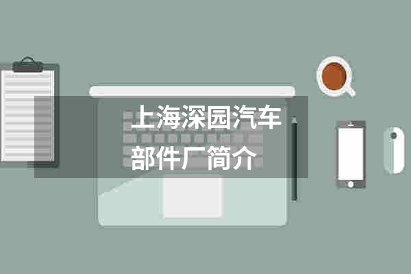 上海深园汽车部件厂简介