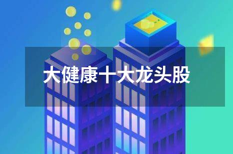 大健康十大龙头股