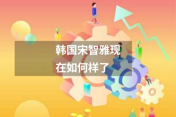 韩国宋智雅现在如何样了