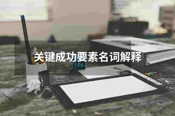 关键成功要素名词解释