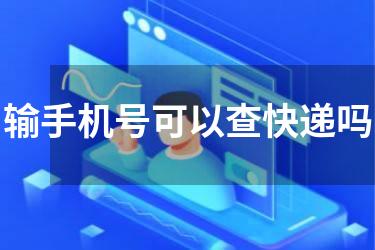 输手机号可以查快递吗