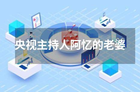 央视主持人阿忆的老婆