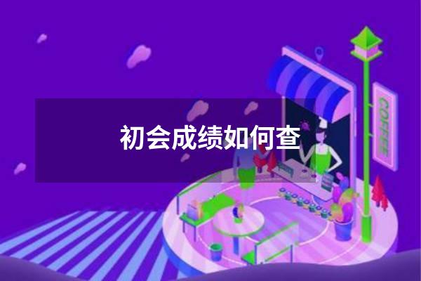 初会成绩如何查