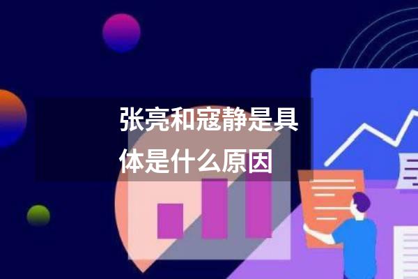 张亮和寇静是具体是什么原因