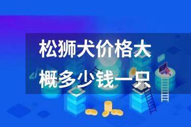 松狮犬价格大概多少钱一只