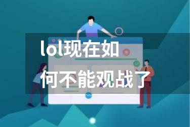 lol现在如何不能观战了