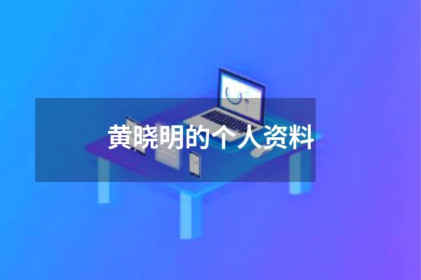 黄晓明的个人资料