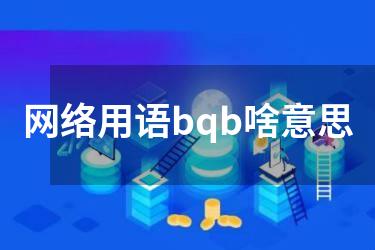 网络用语bqb啥意思