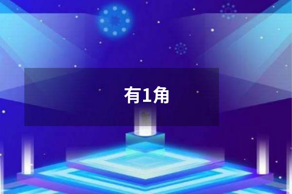 有1角