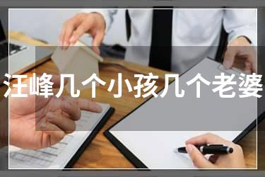 汪峰几个小孩几个老婆