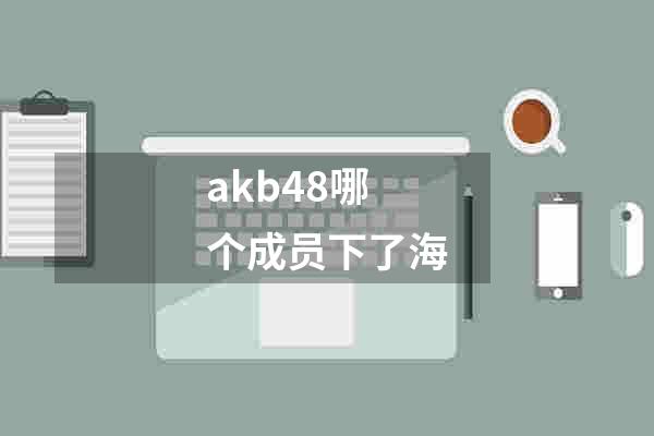 akb48哪个成员下了海