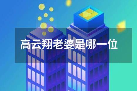 高云翔老婆是哪一位