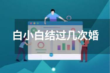 白小白结过几次婚
