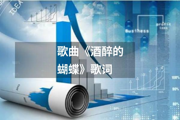 歌曲《酒醉的蝴蝶》歌词