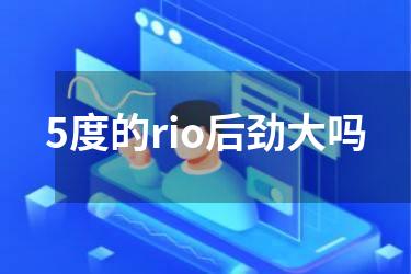 5度的rio后劲大吗