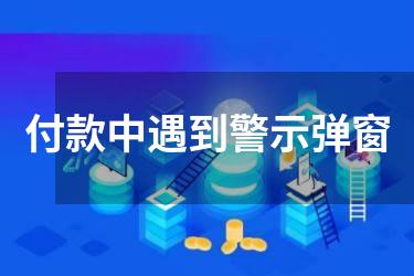 付款中遇到警示弹窗