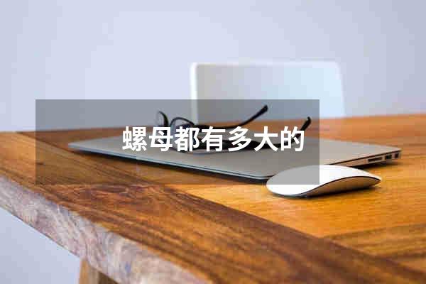 螺母都有多大的