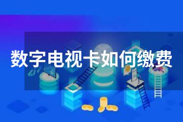 数字电视卡如何缴费